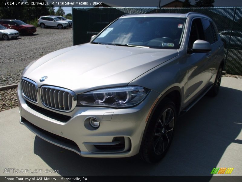 Mineral Silver Metallic / Black 2014 BMW X5 xDrive35i