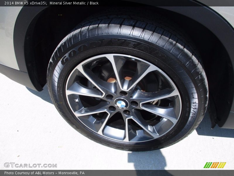 Mineral Silver Metallic / Black 2014 BMW X5 xDrive35i