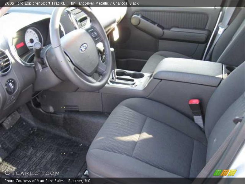 Brilliant Silver Metallic / Charcoal Black 2009 Ford Explorer Sport Trac XLT