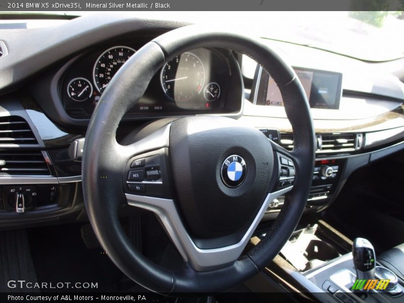 Mineral Silver Metallic / Black 2014 BMW X5 xDrive35i