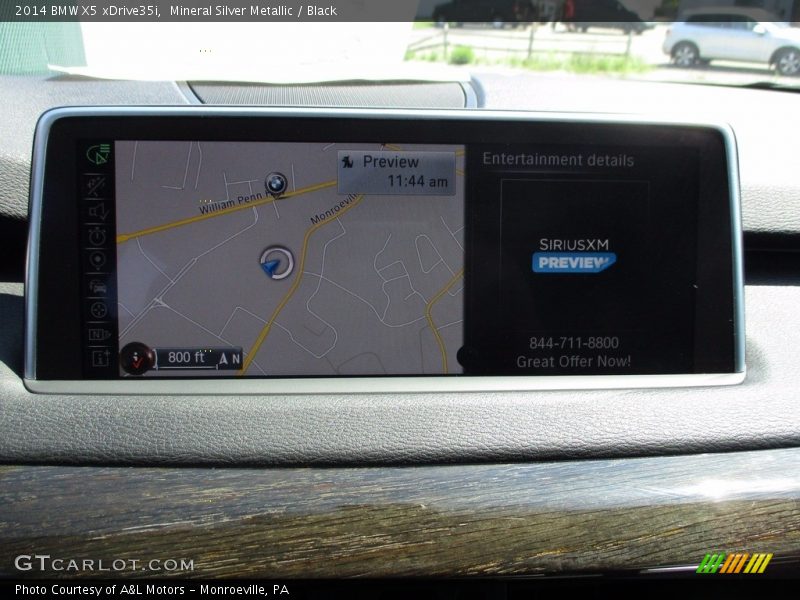 Mineral Silver Metallic / Black 2014 BMW X5 xDrive35i