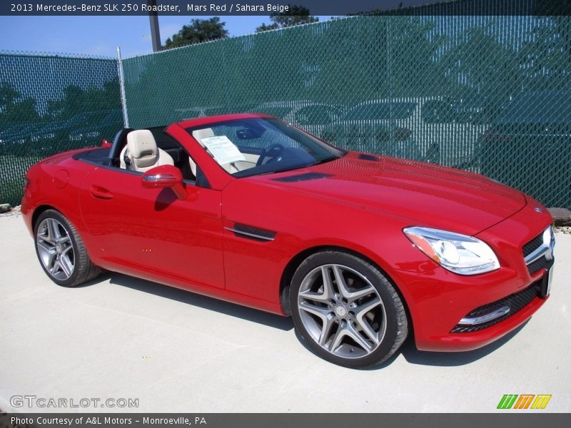 Mars Red / Sahara Beige 2013 Mercedes-Benz SLK 250 Roadster