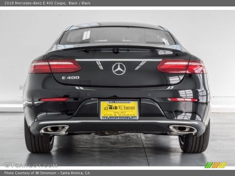 Black / Black 2018 Mercedes-Benz E 400 Coupe