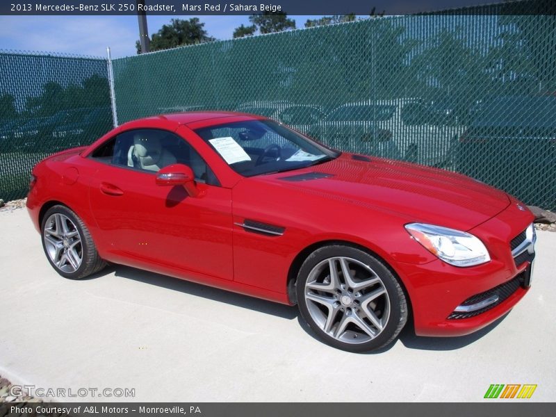 Mars Red / Sahara Beige 2013 Mercedes-Benz SLK 250 Roadster