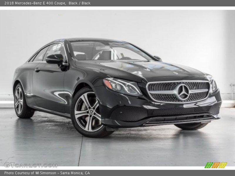 Black / Black 2018 Mercedes-Benz E 400 Coupe