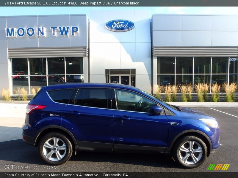 Deep Impact Blue / Charcoal Black 2014 Ford Escape SE 1.6L EcoBoost 4WD