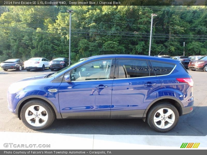 Deep Impact Blue / Charcoal Black 2014 Ford Escape SE 1.6L EcoBoost 4WD