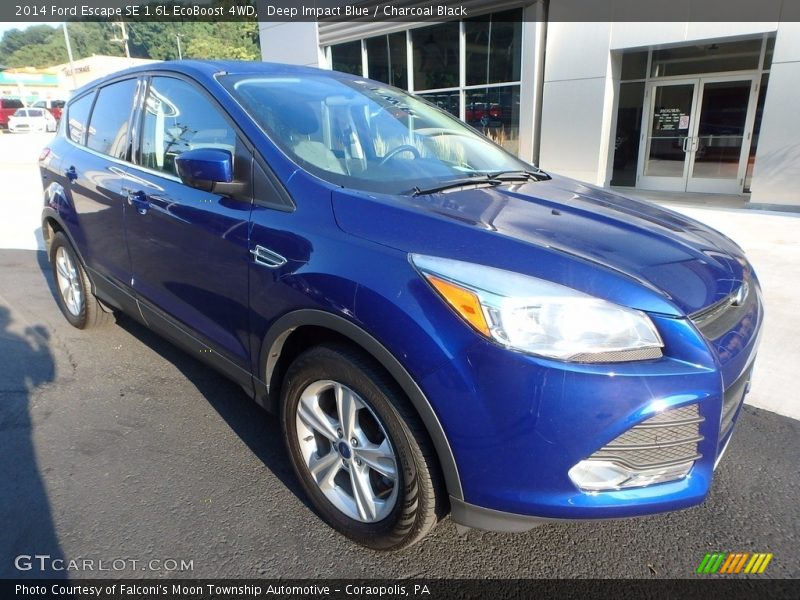 Deep Impact Blue / Charcoal Black 2014 Ford Escape SE 1.6L EcoBoost 4WD