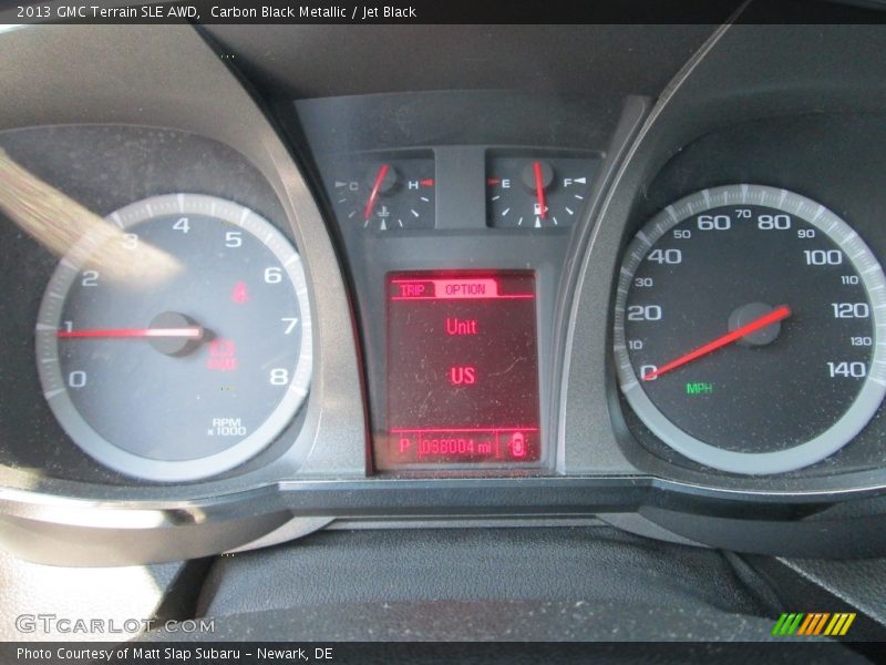 Carbon Black Metallic / Jet Black 2013 GMC Terrain SLE AWD