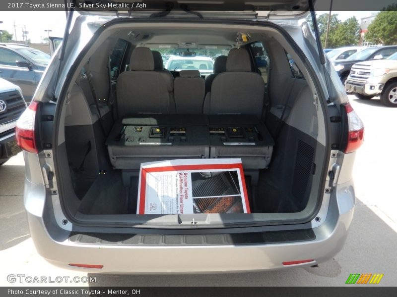 Silver Sky Metallic / Ash 2017 Toyota Sienna LE