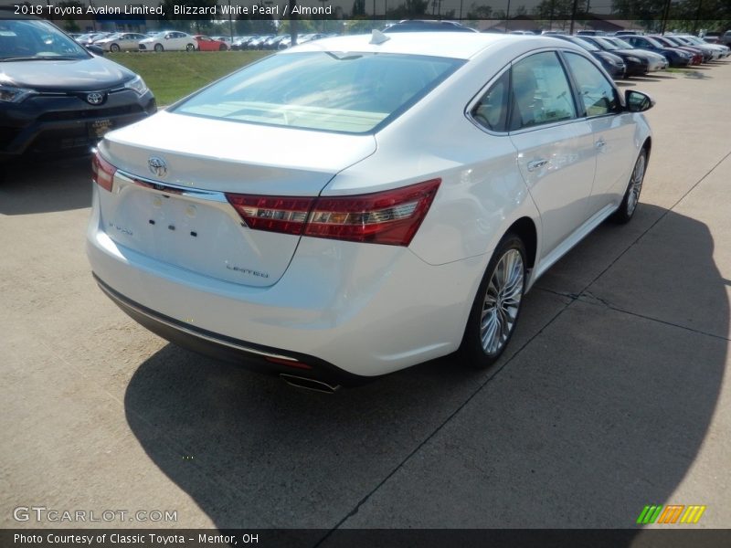 Blizzard White Pearl / Almond 2018 Toyota Avalon Limited