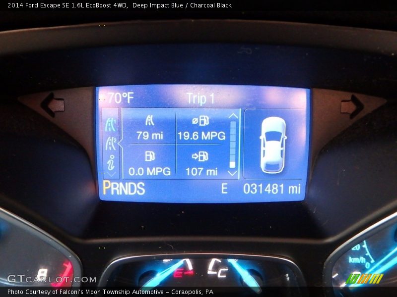 Deep Impact Blue / Charcoal Black 2014 Ford Escape SE 1.6L EcoBoost 4WD