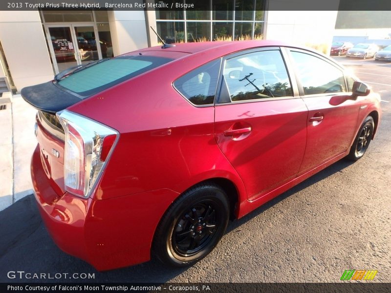 Barcelona Red Metallic / Bisque 2013 Toyota Prius Three Hybrid