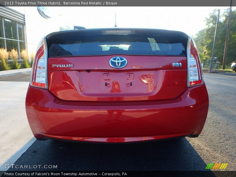 Barcelona Red Metallic / Bisque 2013 Toyota Prius Three Hybrid
