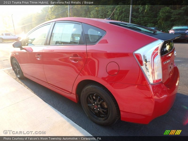 Barcelona Red Metallic / Bisque 2013 Toyota Prius Three Hybrid