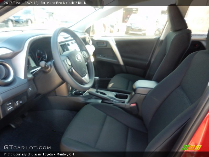 Barcelona Red Metallic / Black 2017 Toyota RAV4 LE