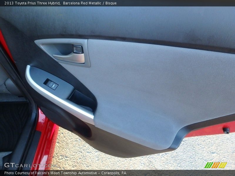 Barcelona Red Metallic / Bisque 2013 Toyota Prius Three Hybrid