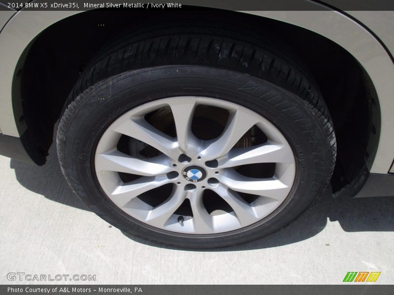 Mineral Silver Metallic / Ivory White 2014 BMW X5 xDrive35i