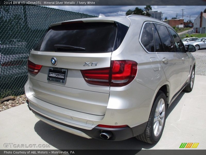 Mineral Silver Metallic / Ivory White 2014 BMW X5 xDrive35i
