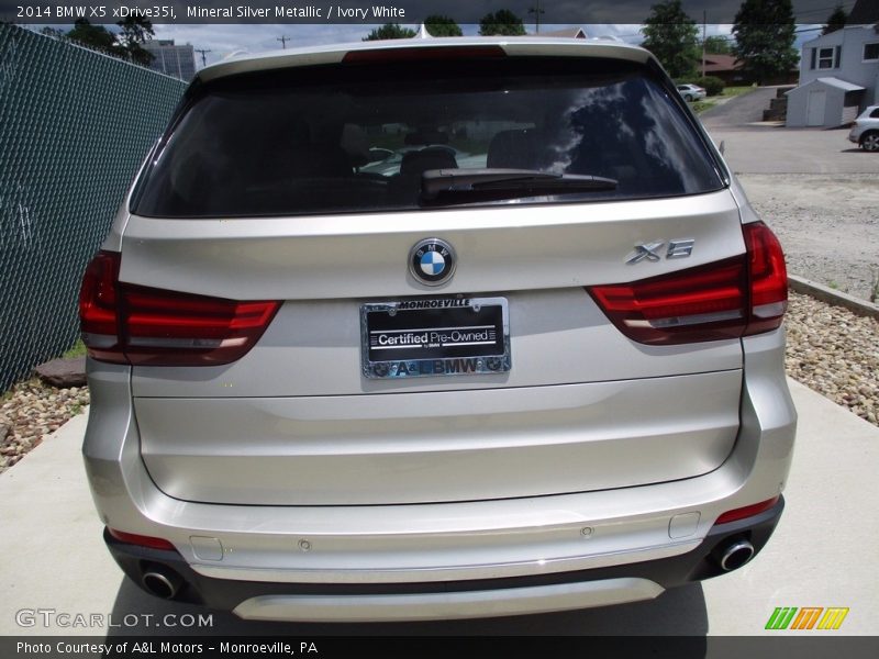 Mineral Silver Metallic / Ivory White 2014 BMW X5 xDrive35i
