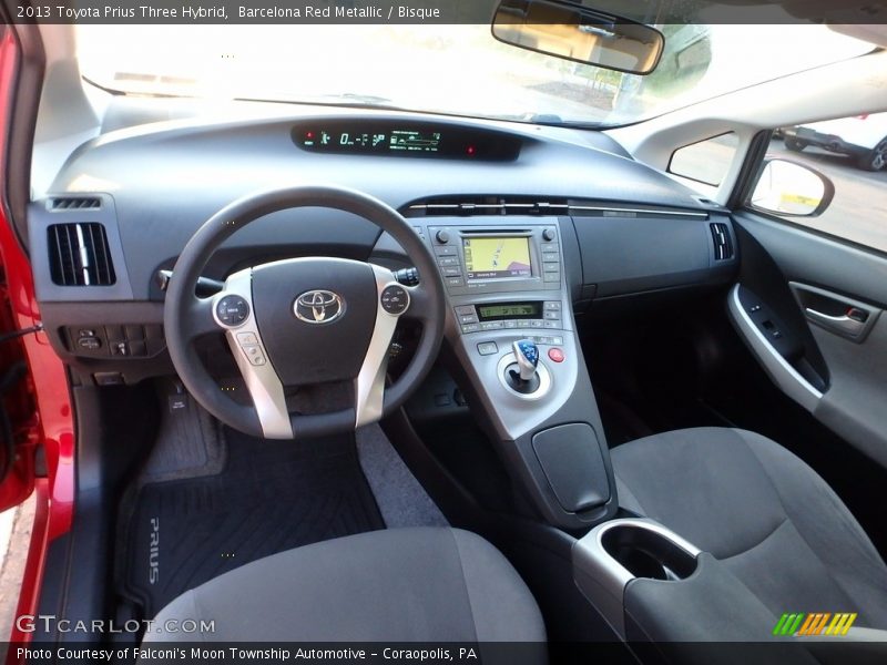 Barcelona Red Metallic / Bisque 2013 Toyota Prius Three Hybrid
