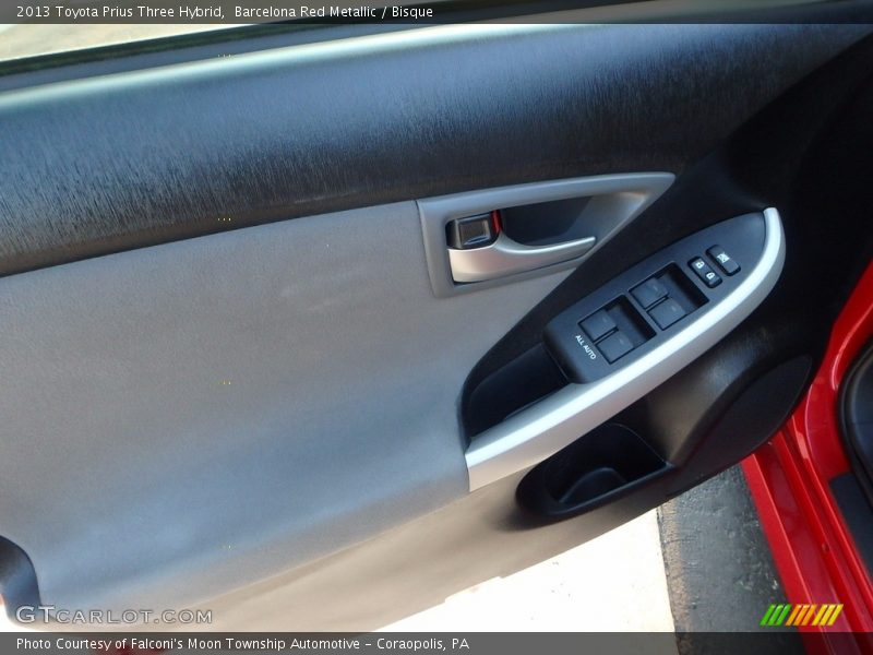 Barcelona Red Metallic / Bisque 2013 Toyota Prius Three Hybrid