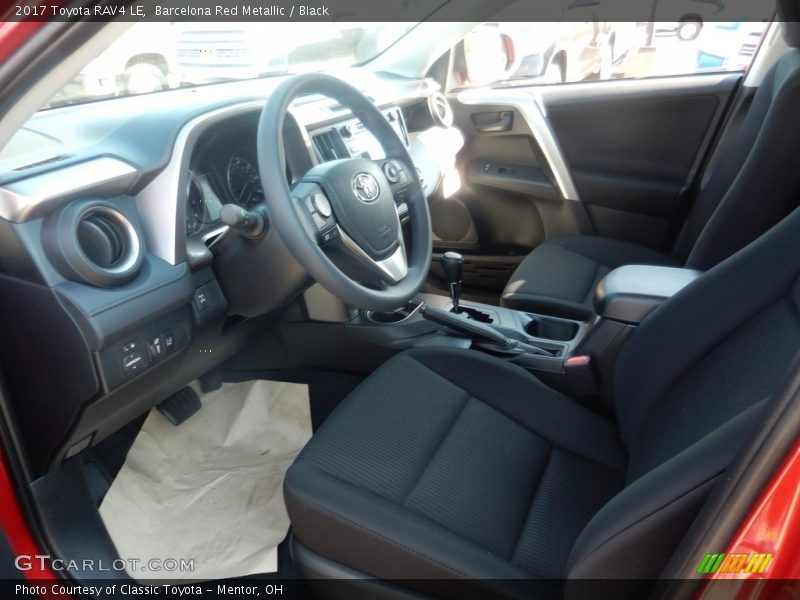 Barcelona Red Metallic / Black 2017 Toyota RAV4 LE