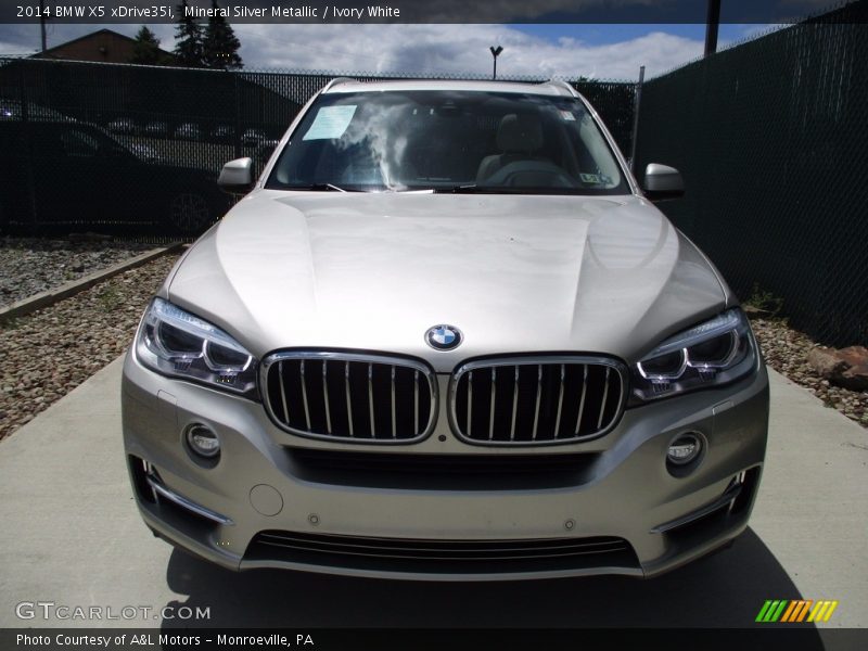 Mineral Silver Metallic / Ivory White 2014 BMW X5 xDrive35i