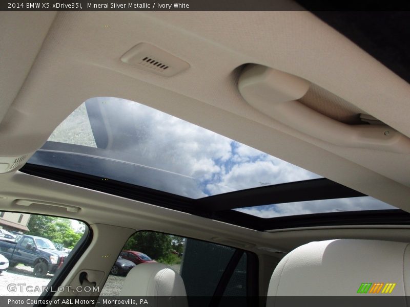 Mineral Silver Metallic / Ivory White 2014 BMW X5 xDrive35i