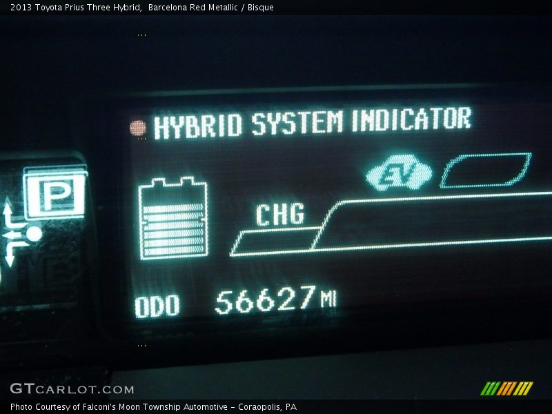Barcelona Red Metallic / Bisque 2013 Toyota Prius Three Hybrid