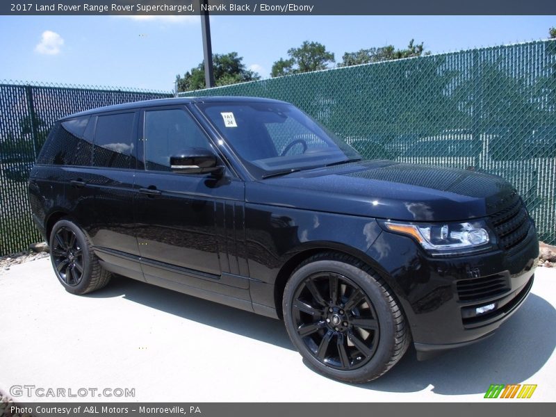 Narvik Black / Ebony/Ebony 2017 Land Rover Range Rover Supercharged