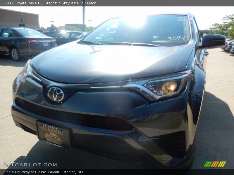 Magnetic Gray Metallic / Black 2017 Toyota RAV4 LE