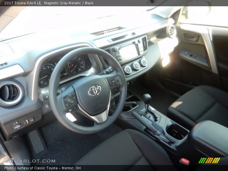 Magnetic Gray Metallic / Black 2017 Toyota RAV4 LE