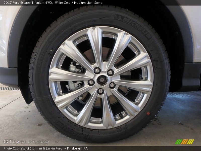 White Gold / Medium Light Stone 2017 Ford Escape Titanium 4WD
