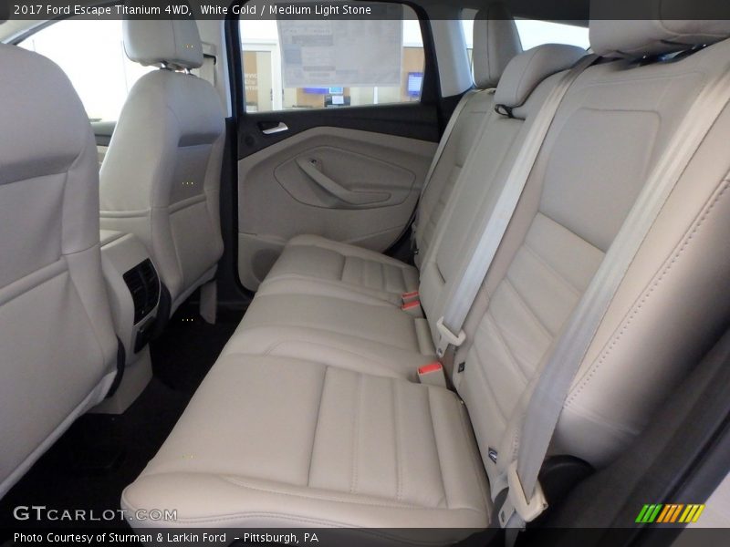 White Gold / Medium Light Stone 2017 Ford Escape Titanium 4WD