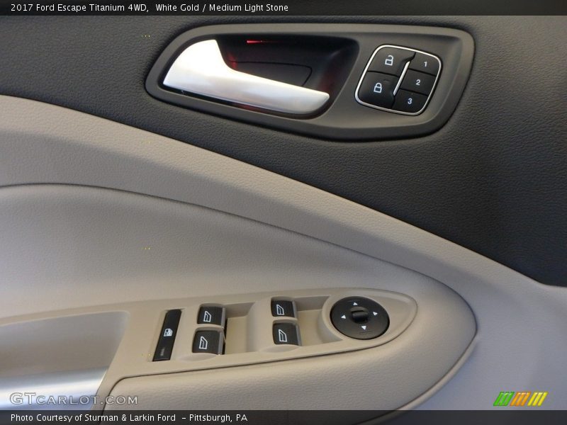 White Gold / Medium Light Stone 2017 Ford Escape Titanium 4WD