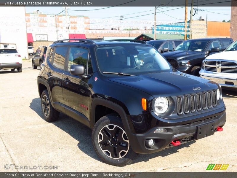 Black / Black 2017 Jeep Renegade Trailhawk 4x4