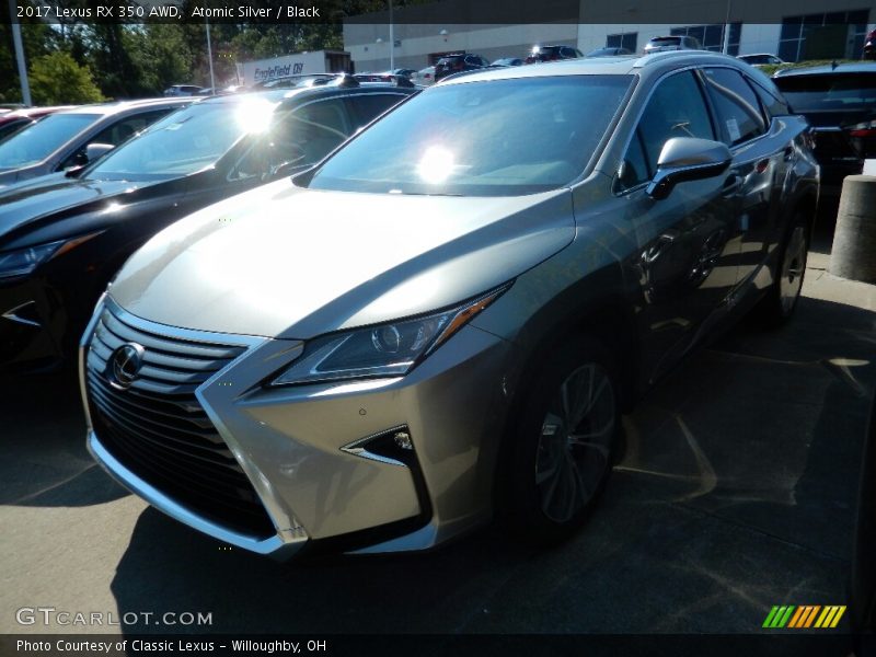 Atomic Silver / Black 2017 Lexus RX 350 AWD