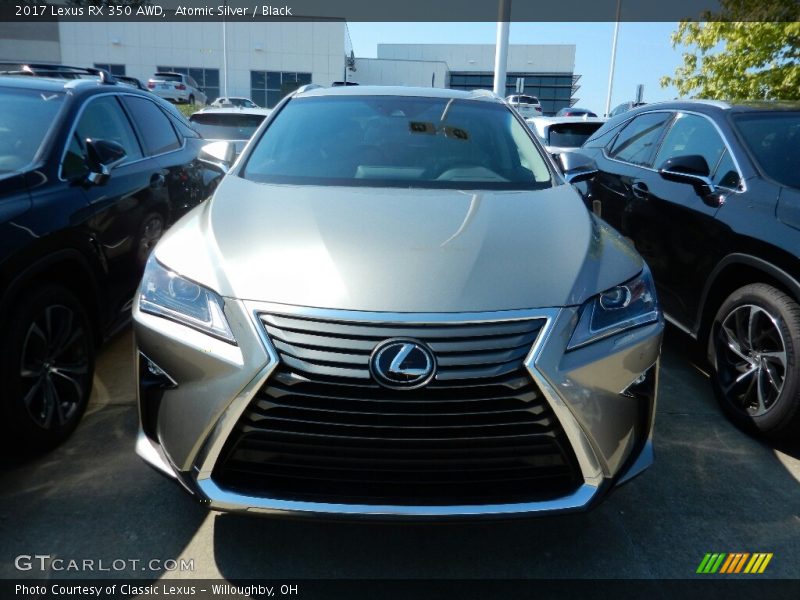 Atomic Silver / Black 2017 Lexus RX 350 AWD