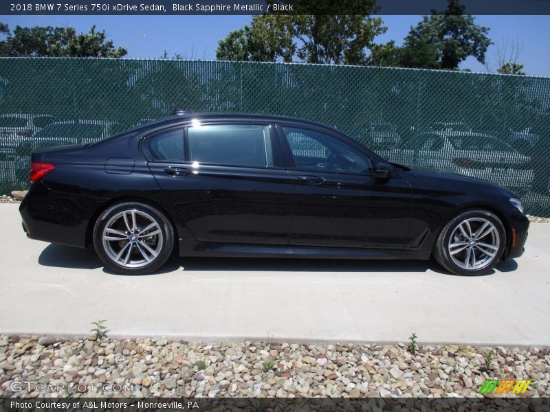 Black Sapphire Metallic / Black 2018 BMW 7 Series 750i xDrive Sedan