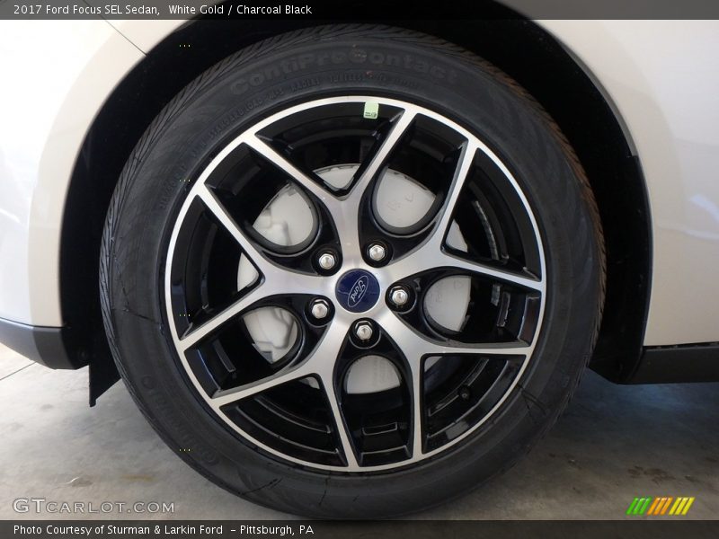 White Gold / Charcoal Black 2017 Ford Focus SEL Sedan