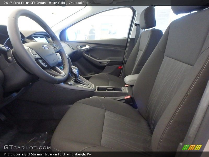 White Gold / Charcoal Black 2017 Ford Focus SEL Sedan