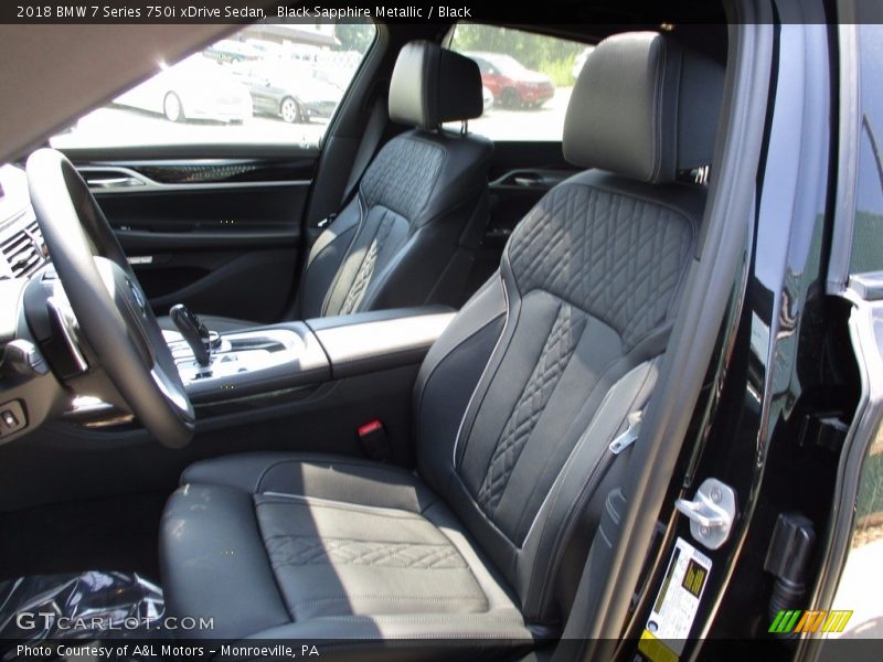 Black Sapphire Metallic / Black 2018 BMW 7 Series 750i xDrive Sedan