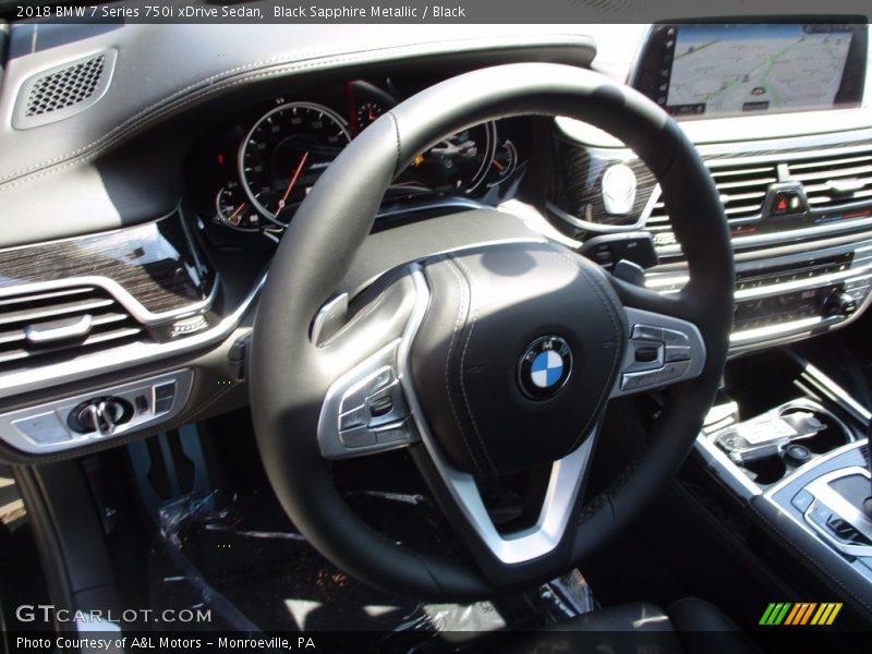 Black Sapphire Metallic / Black 2018 BMW 7 Series 750i xDrive Sedan