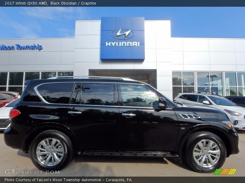 Black Obsidian / Graphite 2017 Infiniti QX80 AWD