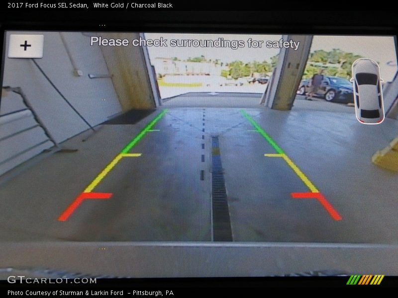 White Gold / Charcoal Black 2017 Ford Focus SEL Sedan