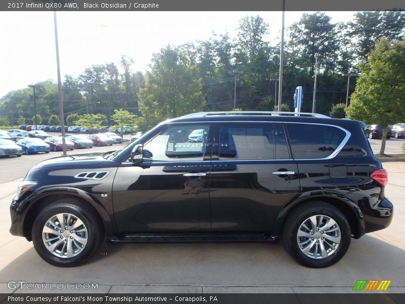 Black Obsidian / Graphite 2017 Infiniti QX80 AWD