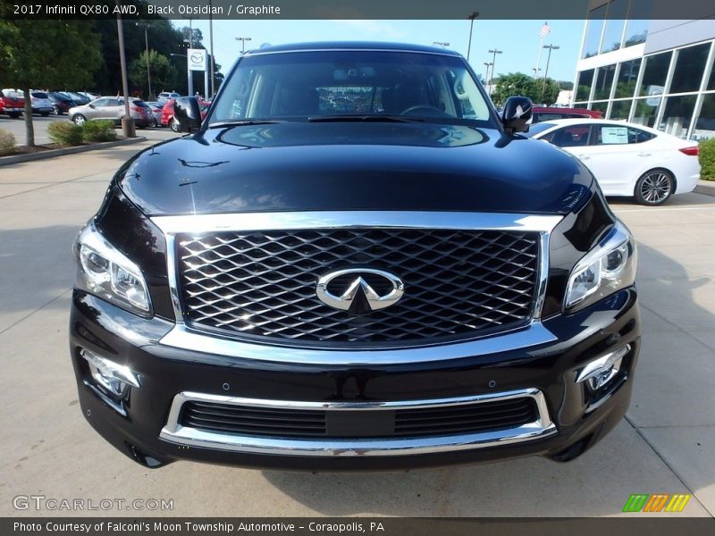 Black Obsidian / Graphite 2017 Infiniti QX80 AWD
