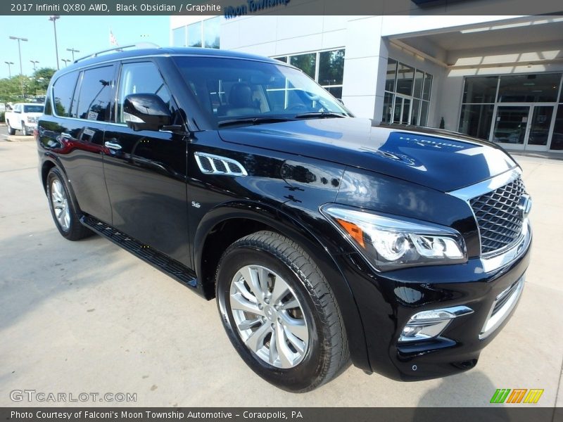  2017 QX80 AWD Black Obsidian