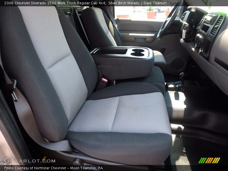 Silver Birch Metallic / Dark Titanium 2008 Chevrolet Silverado 1500 Work Truck Regular Cab 4x4